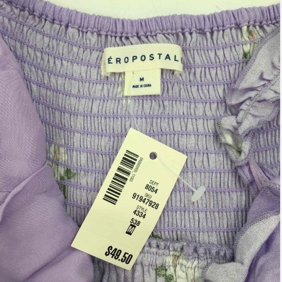 NWT Aeropostale Lavender Daisy Dress - Sz M - Picture 4 of 5